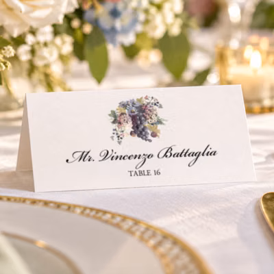 Tented Place Card